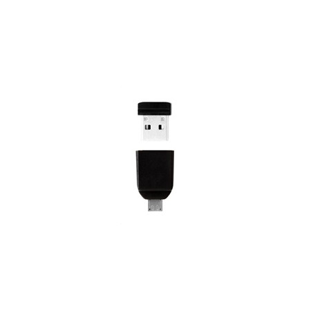 VERBATIM Flash Disk NANO 32 GB Store'n'Stay + micro USB OTG adaptér USB 2.0 černý