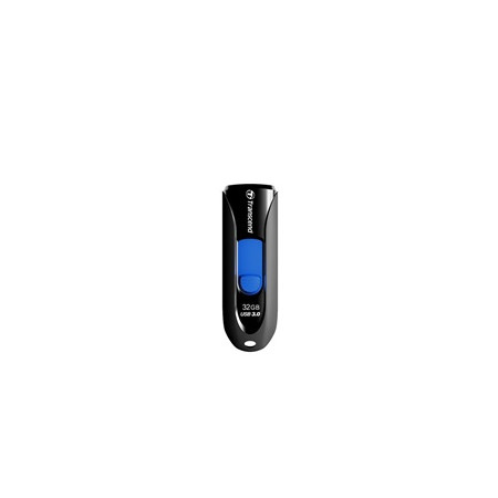 TRANSCEND USB Flash Disk JetFlash®790, 32GB, USB 3.1, Black/Blue (R/W 100/25 MB/s)