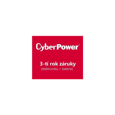 CyberPower 3-tí rok záruky pro UT1050EG-FR, UT1050EG