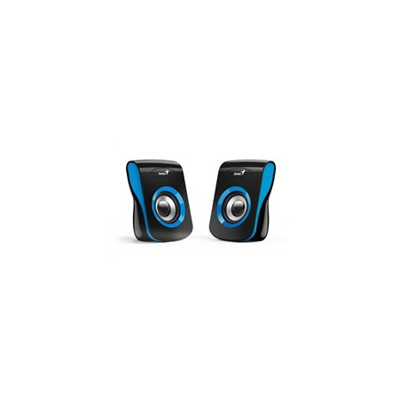 GENIUS repro SP-Q180 Blue, 2.0, 6W, USB napájení, 3,5" jack, černo-modré