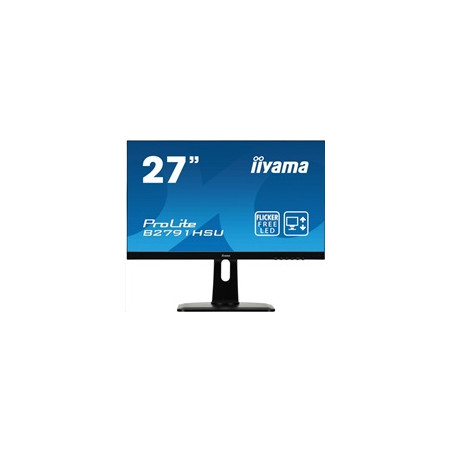 Iiyama monitor ProLite B2791HSU-B1, 68,6 cm (27''), Full HD, VGA, HDMI, USB, Pivot, black