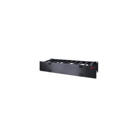 APC 2U Horizontal Cable Manager, 6" Fingers top and bottom