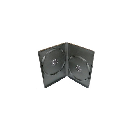 PP box 2DVD čierny push-up system (14mm) 100 ks/bal