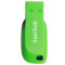 SanDisk Flash Disk 32GB USB 2.0 Cruzer Blade, green