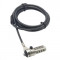 DICOTA Security Cable Wedge Lock, preset code, 3.2x4.5mm slot