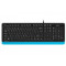 A4tech FK10 FSTYLER, klávesnice, CZ/US, USB, modrá barva