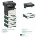 LEXMARK Multifunkční ČB tiskárna MX622ade, A4, 47ppm, 2048MB, barevný LCD displej, duplex,DADF, USB 2.0, LAN,