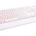 C-TECH klávesnice KB-104W, USB, 3 barvy podsvícení, bílá, CZ/SK