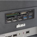AKASA čtečka karet AK-ICR-16, 5ti slotová, s podporou SDXC, 3x USB2.0 +2x USB3.0 port, interní
