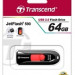 TRANSCEND USB Flash Disk JetFlash®590K, 64GB, USB 2.0, Black (R/W 16/6 MB/s)
